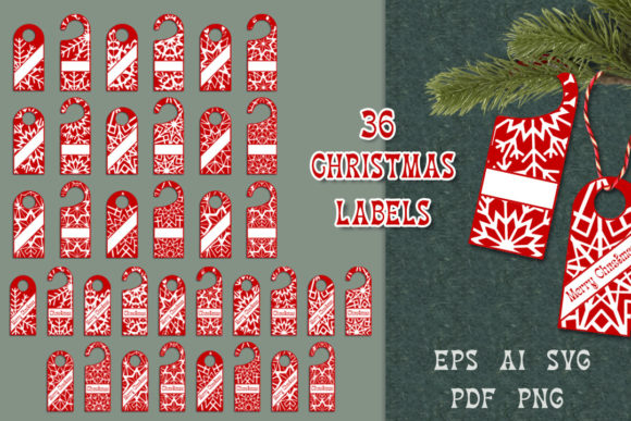 Christmas Gift Labels for Crafts and Graphics