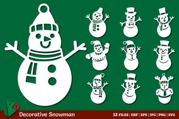 Christmas Snowman Cutting Crafts SVG: Festive Graphics for Real Crafting