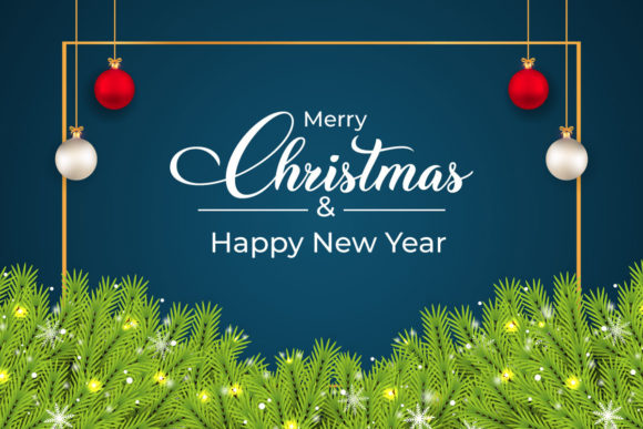 Christmas Template with White Snowflakes: A Clean, Festive Graphic Template for Holiday Marketing