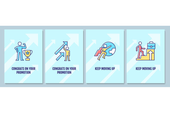 Congratulation on Promotion Card Set Graphics Review