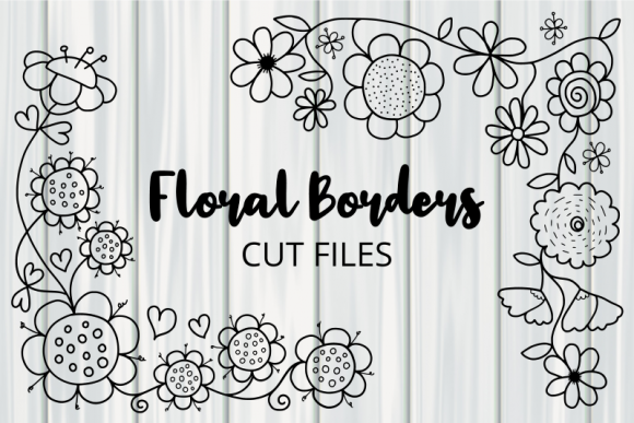 Dodle Floral Corner Border Cut Files: Graphics & Crafts Review