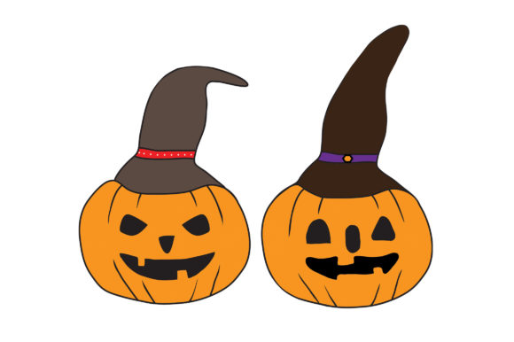 Halloween Pumpkin Cartoon: A Versatile Graphic for Crafts & Cricut Projects