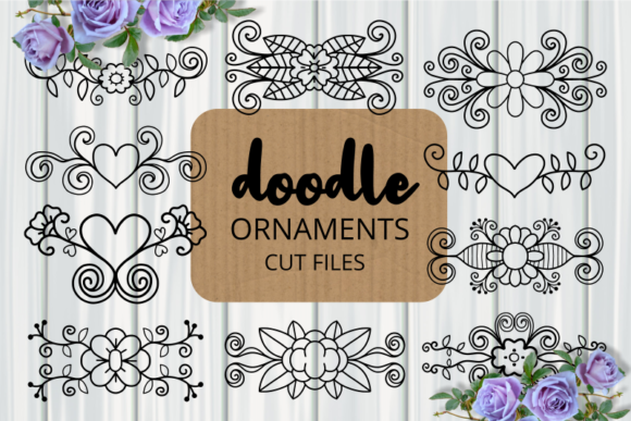 Hand Drawn Flourish Cut Files for Graphics