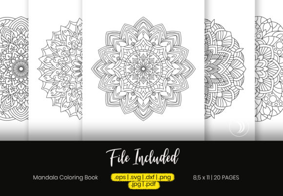 Mandala Coloring Book Bundle Vol 01 Graphics Review