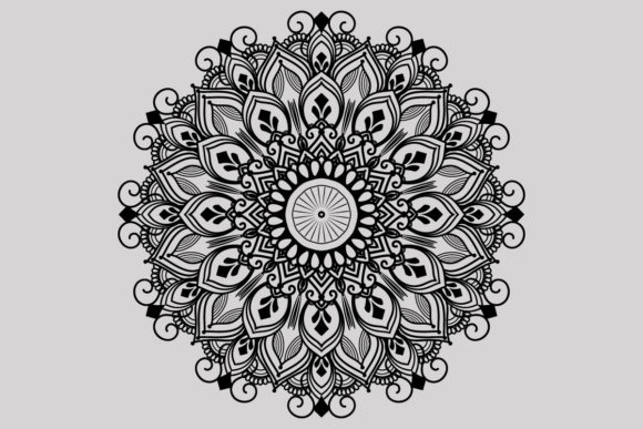 Mandala Design Coloring Page Book: Graphics & Coloring Pages Amp