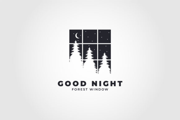 Night Window Logo Minimalist Vector Review