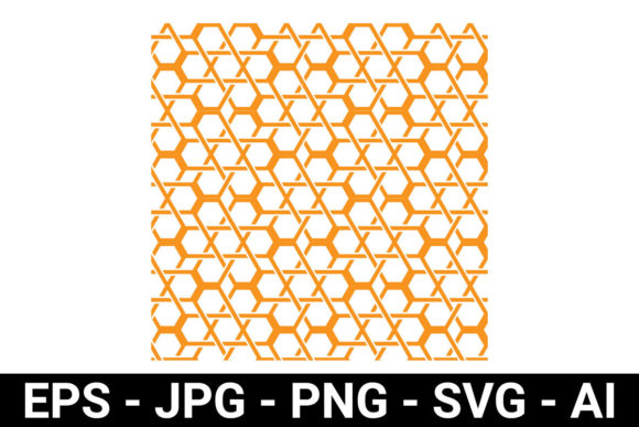 Overlap Hexagon Seamless Pattern: Graphics & Patterns Review