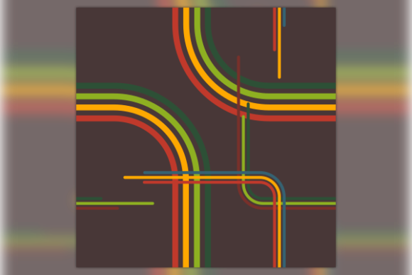 Retro Bent Stripes Seamless Pattern: Graphics & Patterns Review