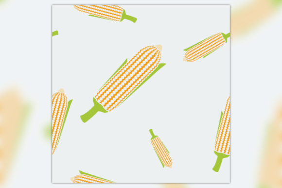 Seamless Pattern of Thanksgiving Corns Graphics & Patterns