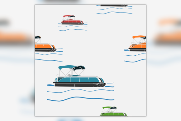 Semi-Oblique Side Pontoon Boat Pattern Graphics Review